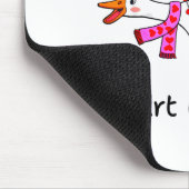 Funny You Make My Heart Go Honk Silly Goose Valent Mousepad (Ecke)