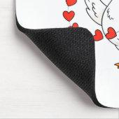 Funny You Make My Heart Go Honk Silly Goose Valent Mousepad (Ecke)