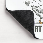 Funny You Make My Heart Go Honk Silly Goose Valent Mousepad (Ecke)