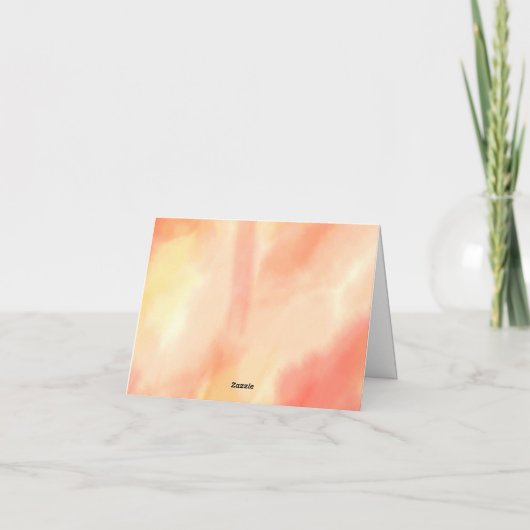 Funny 'You re a Peach' Crossed Out Card mit Apple Dankeskarte (Rückseite)