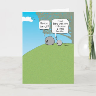 Funny You Rock Little Boulder Karte