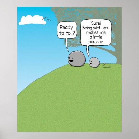 Funny You Rock Little Boulder Poster (Vorne)