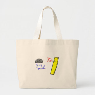Funny "You Rock, You Rule" Produkte Jumbo Stoffbeutel