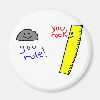 Funny "You Rock, You Rule" Produkte Magnet