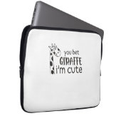 Funny You Wt Giraffe Ich bin Niedlich - Giraffe Lo Laptopschutzhülle (Vorne Rechts)