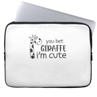 Funny You Wt Giraffe Ich bin Niedlich - Giraffe Lo Laptopschutzhülle
