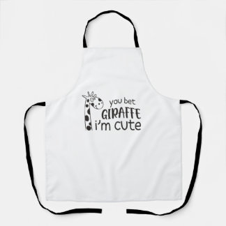 Funny You Wt Giraffe Ich bin Niedlich - Giraffe Lo Schürze