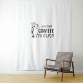 Funny You Wt Giraffe Ich bin Niedlich - Giraffe Lo Wandteppich (Beispiel)