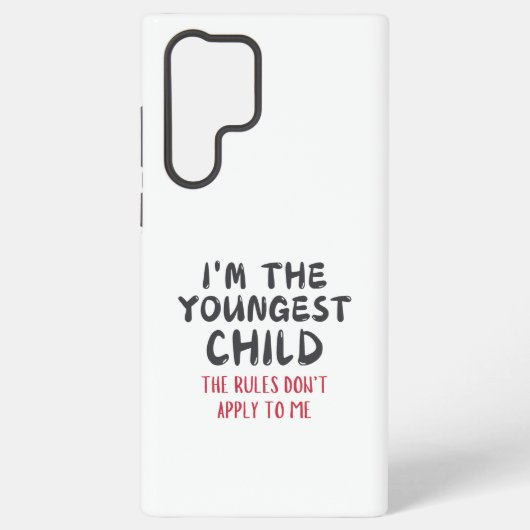 Funny Youngest Child Quote Samsung Galaxy Hülle (Rückseite)