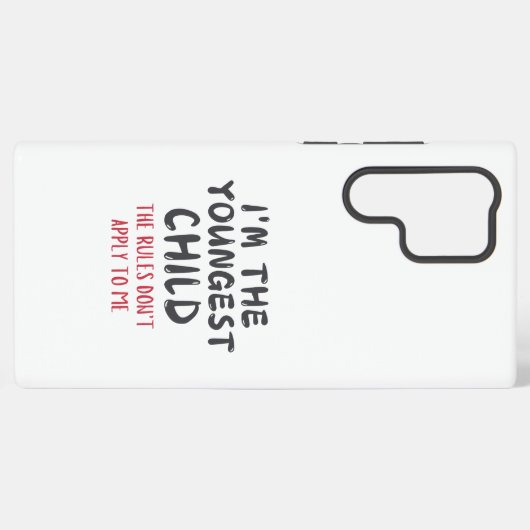 Funny Youngest Child Quote Samsung Galaxy Hülle (Rückseite (Horizontal))