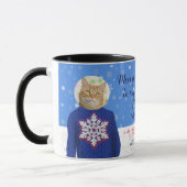 Funny your cat In Ugg Christmas Sweater Foto Tasse (Links)