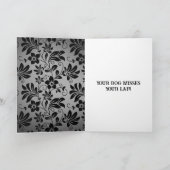 Funny Your Hund Misses Your Lap wird gut Karte (Innenseite)