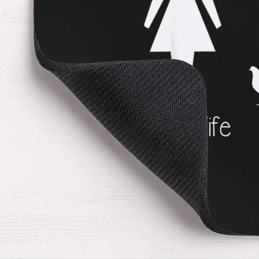 Funny Your Wife My Wife Chicken Lady Shirt, Farm L Mousepad (Ecke)