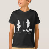 Funny Your Wife My Wife Chicken Lady Shirt, Farm L T-Shirt (Vorderseite)