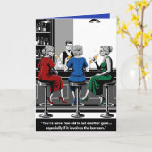 Funny "You're Never Too Old for New Goals" Card Karte (Gelbe Blume)