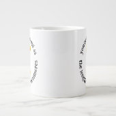 Funny You're Only as Old as the Length of ... Jumbo-Tasse (Vorderseite)