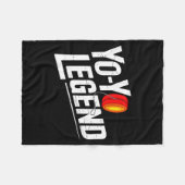 Funny Yoyo Player Legend Yo-yo Performer  Fleecedecke (Vorderseite (Horizontal))