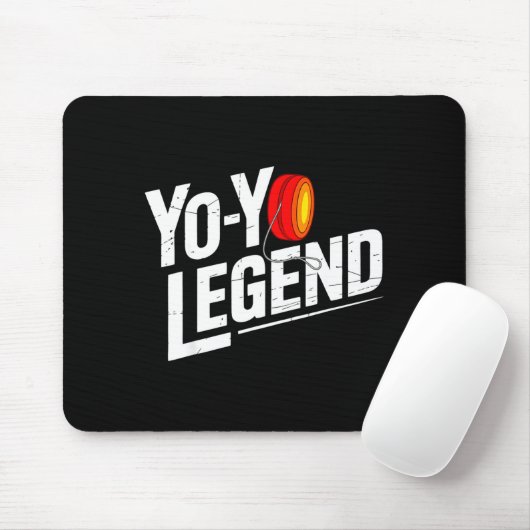 Funny Yoyo Player Legend Yo-yo Performer Mousepad (Mit Mouse)