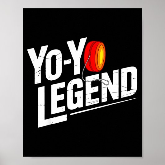 Funny Yoyo Player Legend Yo-yo Performer Poster (Vorne)
