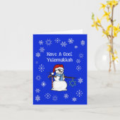 Funny Yulemukkah Chrismukkah Grußkarte Karte (Gelbe Blume)