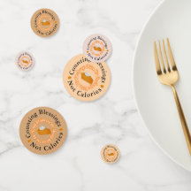 Funny zählt Segnungen nicht Kalorien dankbar