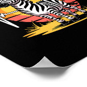 Funny Zebra Art For Men Women Kids Zebra Animal Pr Poster (Ecke)