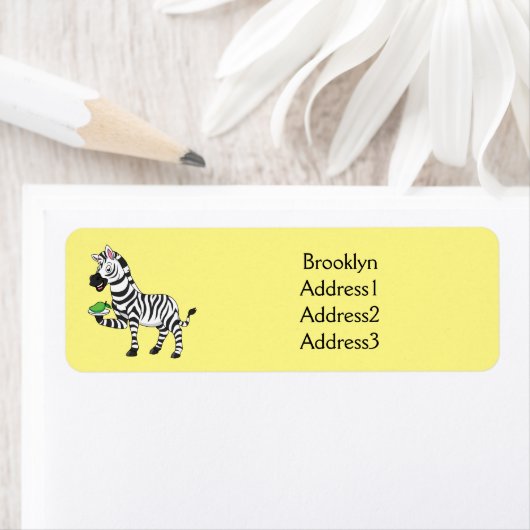 Funny Zebra Cartoon Illustration (Insitu)