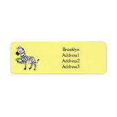 Funny Zebra Cartoon Illustration (Vorne)