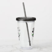 Funny Zebra Cartoon Illustration Acryltrinkbecher (Links)