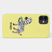 Funny Zebra Cartoon Illustration Case-Mate iPhone Hülle (Rückseite (Horizontal))