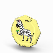 Funny Zebra Cartoon Illustration Fotoblock (Rechts)