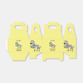 Funny Zebra Cartoon Illustration Geschenkschachtel (Ungefaltet)