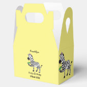 Funny Zebra Cartoon Illustration Geschenkschachtel (Geöffnet)