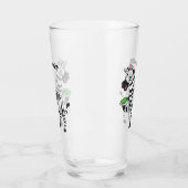 Funny Zebra Cartoon Illustration Glas (Links)