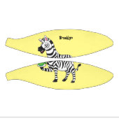 Funny zebra cartoon illustration mini basketball (Panele)