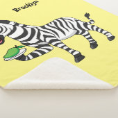 Funny Zebra Cartoon Illustration Sherpadecke (3/4)