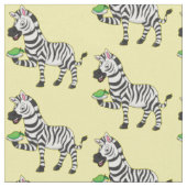 Funny Zebra Cartoon Illustration Stoff (Nahaufnahme)