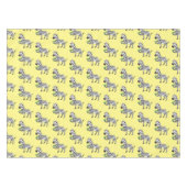 Funny Zebra Cartoon Illustration Tischdecke (Vorderseite (Horizontal))
