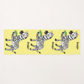 Funny Zebra Cartoon Illustration Yogamatte (Vorderseite (Horizontal))
