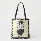 Funny Zebra Cartoon Tasche (Vorderseite)