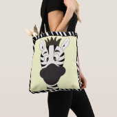 Funny Zebra Cartoon Tasche (Von Nahem)