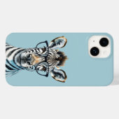 Funny Zebra Tragend Brillen Case-Mate iPhone Hülle (Rückseite (Horizontal))