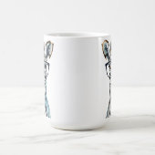 Funny Zebra Tragend Brillen Kaffeetasse (Mittel)