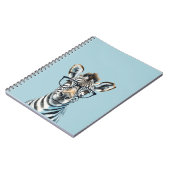 Funny Zebra Tragend Brillen Notizblock (Linke Seite)