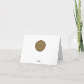 Funny Zebra Weihnachtsgeschäft Feiertagskarte (Rückseite)