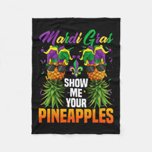 Funny Zeige mir deine Ananas Jester Hat Swingers Fleecedecke