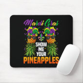 Funny Zeige mir deine Ananas Jester Hat Swingers Mousepad (Mit Mouse)