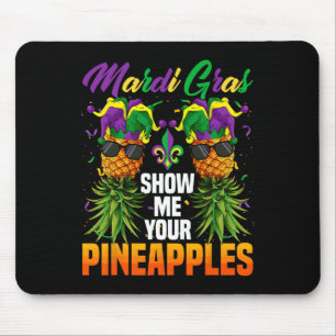 Funny Zeige mir deine Ananas Jester Hat Swingers Mousepad