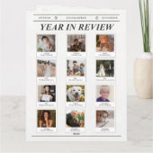 Funny Zeitung Weihnachtskarte, was für ein Jahr Karte (Rückseite)