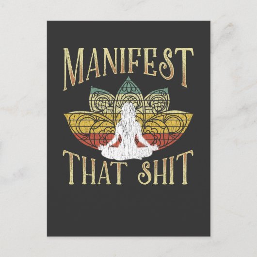 Funny Zen Meditating Yoga Namaste Sarcastic Postkarte (Vorderseite)